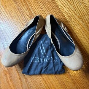 PRICE DROP!!!! Vera Wang Nude Patent Leather Flats – w/ Dust Bag